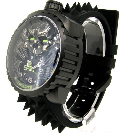 Bomberg Replica Watch BOLT-68 SKULL RIDER GREEN & BLACK BS47APBA.056-1.3